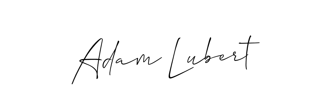 How to make Adam Lubert signature? Allison_Script is a professional autograph style. Create handwritten signature for Adam Lubert name. Adam Lubert signature style 2 images and pictures png