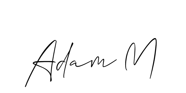if you are searching for the best signature style for your name Adam M. so please give up your signature search. here we have designed multiple signature styles  using Allison_Script. Adam M signature style 2 images and pictures png