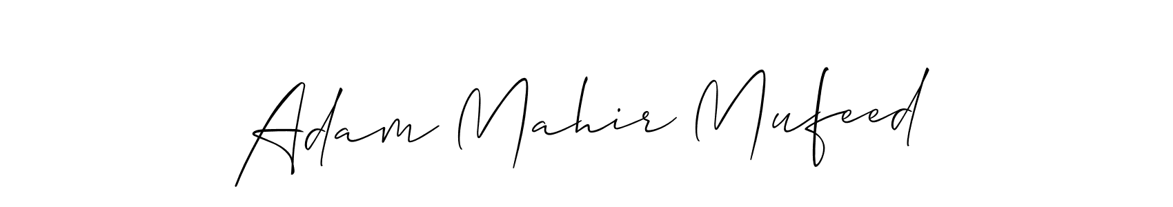 Create a beautiful signature design for name Adam Mahir Mufeed. With this signature (Allison_Script) fonts, you can make a handwritten signature for free. Adam Mahir Mufeed signature style 2 images and pictures png