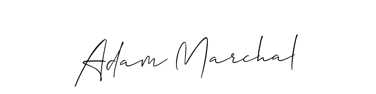 Make a beautiful signature design for name Adam Marchal. With this signature (Allison_Script) style, you can create a handwritten signature for free. Adam Marchal signature style 2 images and pictures png