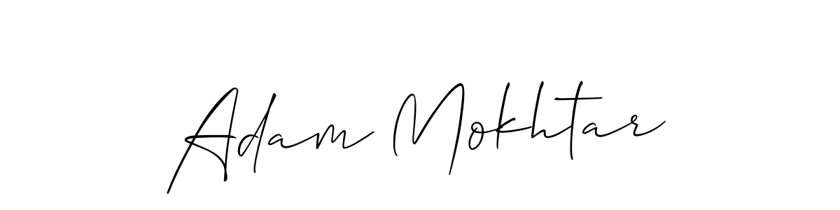 How to make Adam Mokhtar signature? Allison_Script is a professional autograph style. Create handwritten signature for Adam Mokhtar name. Adam Mokhtar signature style 2 images and pictures png