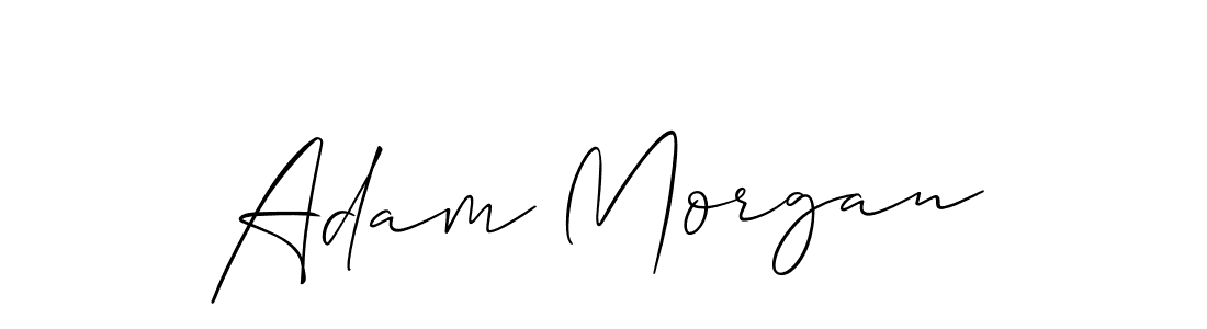 if you are searching for the best signature style for your name Adam Morgan. so please give up your signature search. here we have designed multiple signature styles  using Allison_Script. Adam Morgan signature style 2 images and pictures png