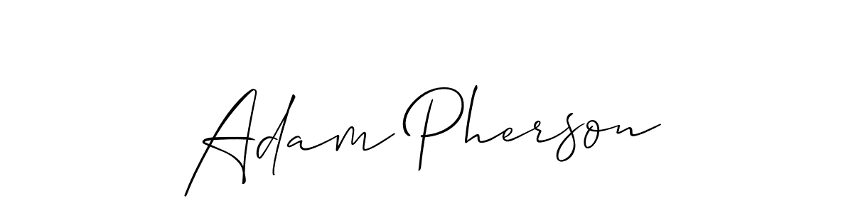 Also we have Adam Pherson name is the best signature style. Create professional handwritten signature collection using Allison_Script autograph style. Adam Pherson signature style 2 images and pictures png