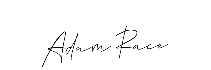 Make a beautiful signature design for name Adam Race. With this signature (Allison_Script) style, you can create a handwritten signature for free. Adam Race signature style 2 images and pictures png
