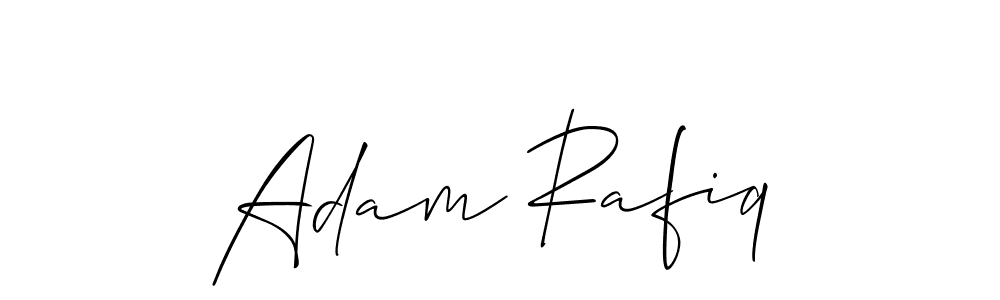 You should practise on your own different ways (Allison_Script) to write your name (Adam Rafiq) in signature. don't let someone else do it for you. Adam Rafiq signature style 2 images and pictures png