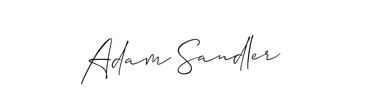 The best way (Allison_Script) to make a short signature is to pick only two or three words in your name. The name Adam Sandler include a total of six letters. For converting this name. Adam Sandler signature style 2 images and pictures png