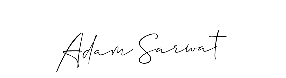 It looks lik you need a new signature style for name Adam Sarwat. Design unique handwritten (Allison_Script) signature with our free signature maker in just a few clicks. Adam Sarwat signature style 2 images and pictures png