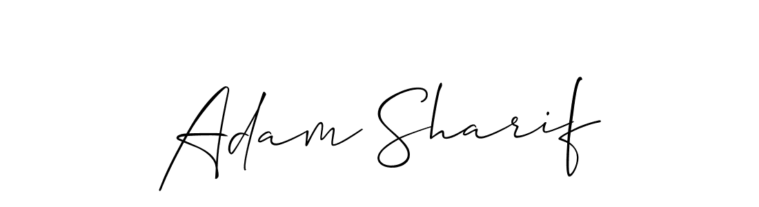 Allison_Script is a professional signature style that is perfect for those who want to add a touch of class to their signature. It is also a great choice for those who want to make their signature more unique. Get Adam Sharif name to fancy signature for free. Adam Sharif signature style 2 images and pictures png