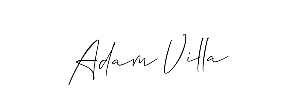 Best and Professional Signature Style for Adam Villa. Allison_Script Best Signature Style Collection. Adam Villa signature style 2 images and pictures png