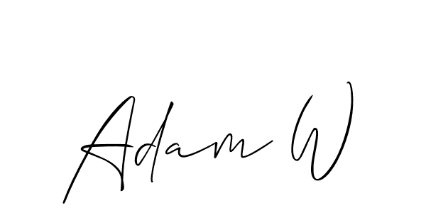 Make a beautiful signature design for name Adam W. Use this online signature maker to create a handwritten signature for free. Adam W signature style 2 images and pictures png