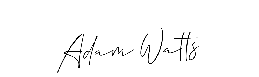 Similarly Allison_Script is the best handwritten signature design. Signature creator online .You can use it as an online autograph creator for name Adam Watts. Adam Watts signature style 2 images and pictures png