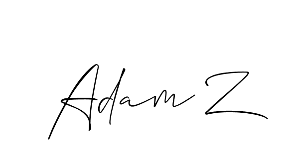 Design your own signature with our free online signature maker. With this signature software, you can create a handwritten (Allison_Script) signature for name Adam Z. Adam Z signature style 2 images and pictures png