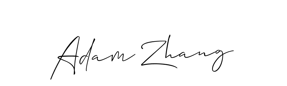 Allison_Script is a professional signature style that is perfect for those who want to add a touch of class to their signature. It is also a great choice for those who want to make their signature more unique. Get Adam Zhang name to fancy signature for free. Adam Zhang signature style 2 images and pictures png