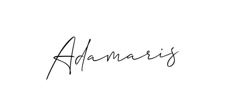 Create a beautiful signature design for name Adamaris. With this signature (Allison_Script) fonts, you can make a handwritten signature for free. Adamaris signature style 2 images and pictures png