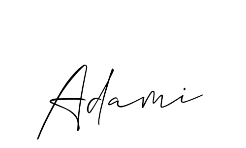 if you are searching for the best signature style for your name Adami. so please give up your signature search. here we have designed multiple signature styles  using Allison_Script. Adami signature style 2 images and pictures png