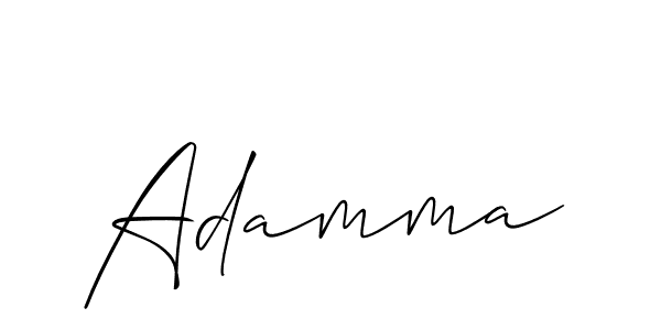 Adamma stylish signature style. Best Handwritten Sign (Allison_Script) for my name. Handwritten Signature Collection Ideas for my name Adamma. Adamma signature style 2 images and pictures png