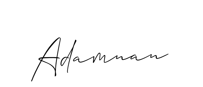 It looks lik you need a new signature style for name Adamnan. Design unique handwritten (Allison_Script) signature with our free signature maker in just a few clicks. Adamnan signature style 2 images and pictures png