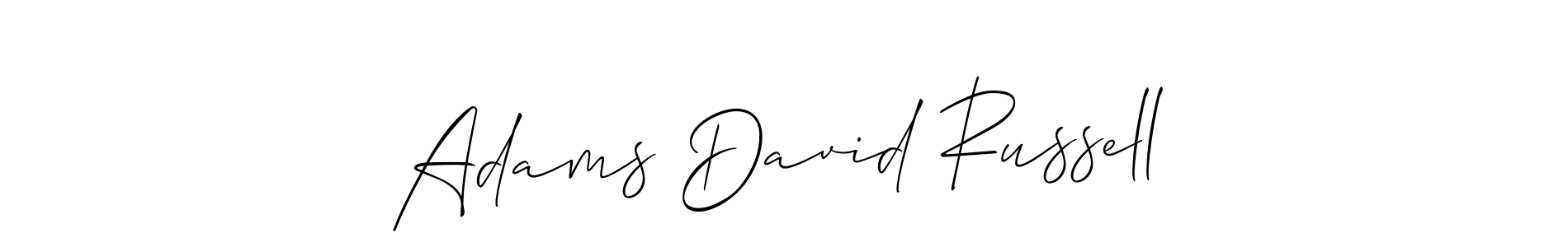Create a beautiful signature design for name Adams David Russell. With this signature (Allison_Script) fonts, you can make a handwritten signature for free. Adams David Russell signature style 2 images and pictures png