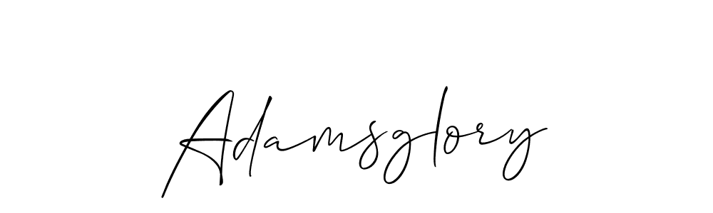 You should practise on your own different ways (Allison_Script) to write your name (Adamsglory) in signature. don't let someone else do it for you. Adamsglory signature style 2 images and pictures png