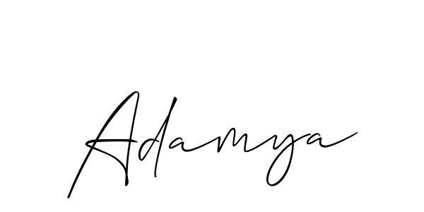 Adamya stylish signature style. Best Handwritten Sign (Allison_Script) for my name. Handwritten Signature Collection Ideas for my name Adamya. Adamya signature style 2 images and pictures png