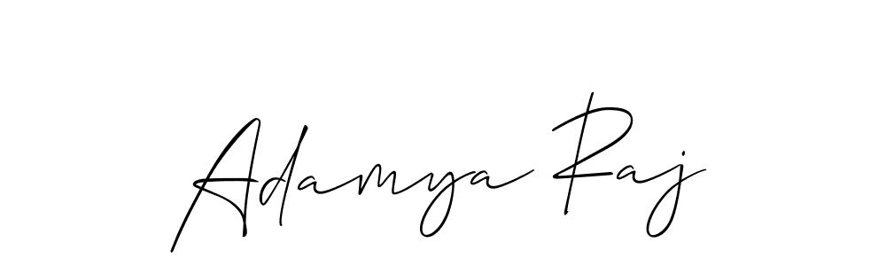 Create a beautiful signature design for name Adamya Raj. With this signature (Allison_Script) fonts, you can make a handwritten signature for free. Adamya Raj signature style 2 images and pictures png