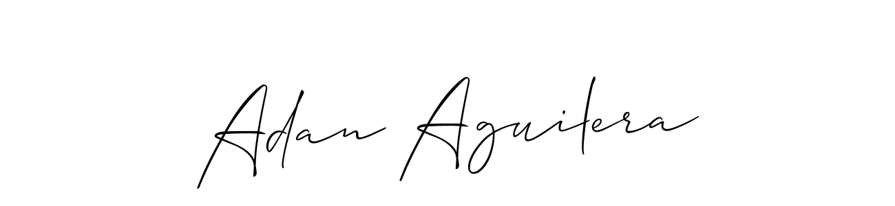 Also we have Adan Aguilera name is the best signature style. Create professional handwritten signature collection using Allison_Script autograph style. Adan Aguilera signature style 2 images and pictures png