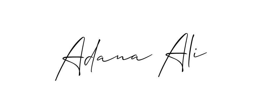 Allison_Script is a professional signature style that is perfect for those who want to add a touch of class to their signature. It is also a great choice for those who want to make their signature more unique. Get Adana Ali name to fancy signature for free. Adana Ali signature style 2 images and pictures png