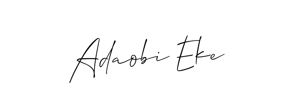 Make a beautiful signature design for name Adaobi Eke. With this signature (Allison_Script) style, you can create a handwritten signature for free. Adaobi Eke signature style 2 images and pictures png