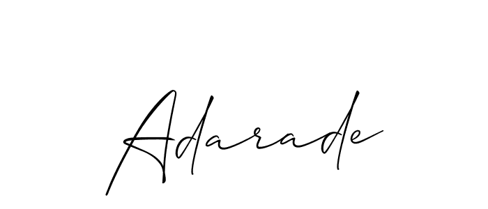 It looks lik you need a new signature style for name Adarade. Design unique handwritten (Allison_Script) signature with our free signature maker in just a few clicks. Adarade signature style 2 images and pictures png