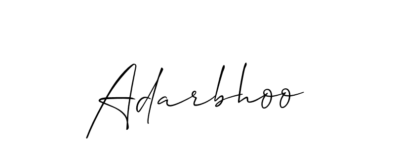 Best and Professional Signature Style for Adarbhoo. Allison_Script Best Signature Style Collection. Adarbhoo signature style 2 images and pictures png