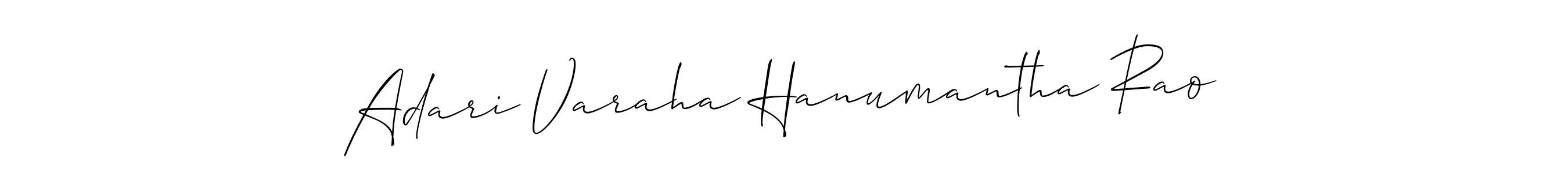 Create a beautiful signature design for name Adari Varaha Hanumantha Rao. With this signature (Allison_Script) fonts, you can make a handwritten signature for free. Adari Varaha Hanumantha Rao signature style 2 images and pictures png