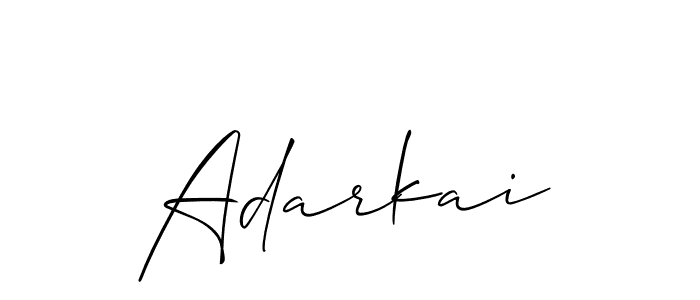 You should practise on your own different ways (Allison_Script) to write your name (Adarkai) in signature. don't let someone else do it for you. Adarkai signature style 2 images and pictures png