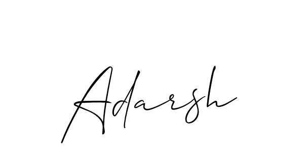 Design your own signature with our free online signature maker. With this signature software, you can create a handwritten (Allison_Script) signature for name Adarsh. Adarsh signature style 2 images and pictures png