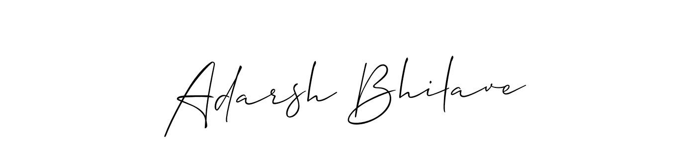 Also we have Adarsh Bhilave name is the best signature style. Create professional handwritten signature collection using Allison_Script autograph style. Adarsh Bhilave signature style 2 images and pictures png