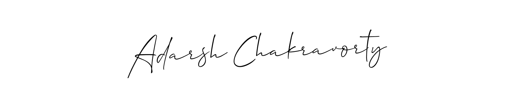 Allison_Script is a professional signature style that is perfect for those who want to add a touch of class to their signature. It is also a great choice for those who want to make their signature more unique. Get Adarsh Chakravorty name to fancy signature for free. Adarsh Chakravorty signature style 2 images and pictures png