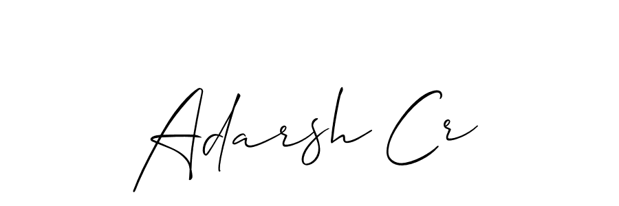 Also You can easily find your signature by using the search form. We will create Adarsh Cr name handwritten signature images for you free of cost using Allison_Script sign style. Adarsh Cr signature style 2 images and pictures png