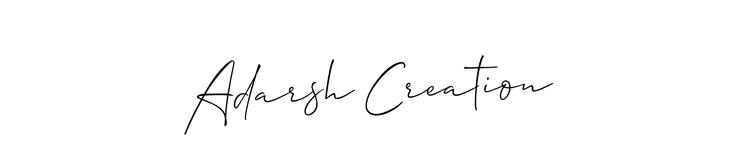 Best and Professional Signature Style for Adarsh Creation. Allison_Script Best Signature Style Collection. Adarsh Creation signature style 2 images and pictures png