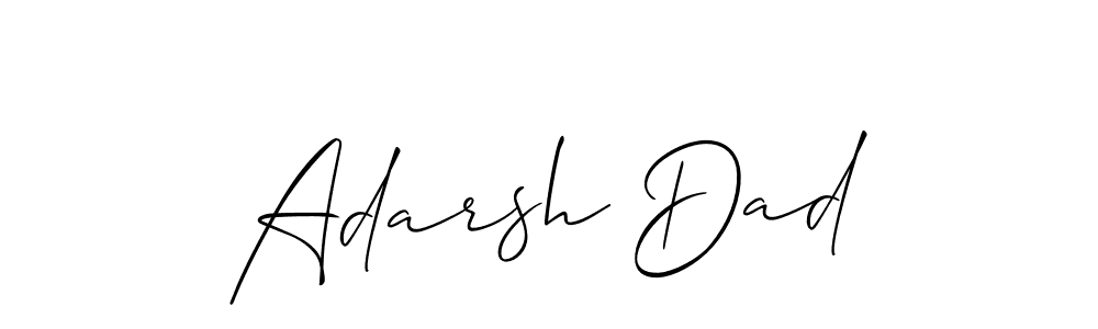 Adarsh Dad stylish signature style. Best Handwritten Sign (Allison_Script) for my name. Handwritten Signature Collection Ideas for my name Adarsh Dad. Adarsh Dad signature style 2 images and pictures png