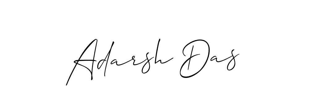 How to make Adarsh Das name signature. Use Allison_Script style for creating short signs online. This is the latest handwritten sign. Adarsh Das signature style 2 images and pictures png