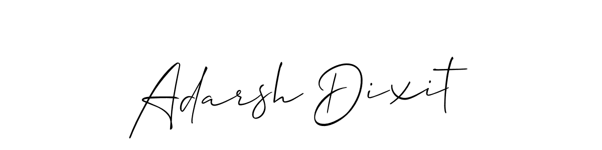 How to make Adarsh Dixit name signature. Use Allison_Script style for creating short signs online. This is the latest handwritten sign. Adarsh Dixit signature style 2 images and pictures png