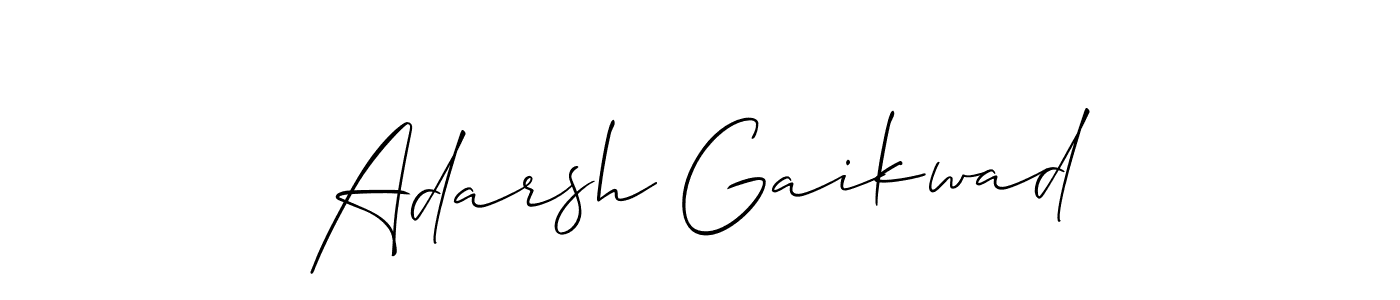 Similarly Allison_Script is the best handwritten signature design. Signature creator online .You can use it as an online autograph creator for name Adarsh Gaikwad. Adarsh Gaikwad signature style 2 images and pictures png