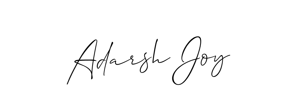 You should practise on your own different ways (Allison_Script) to write your name (Adarsh Joy) in signature. don't let someone else do it for you. Adarsh Joy signature style 2 images and pictures png