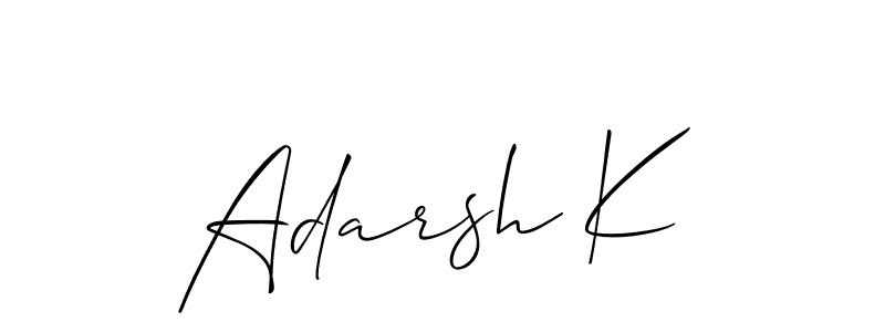Here are the top 10 professional signature styles for the name Adarsh K. These are the best autograph styles you can use for your name. Adarsh K signature style 2 images and pictures png