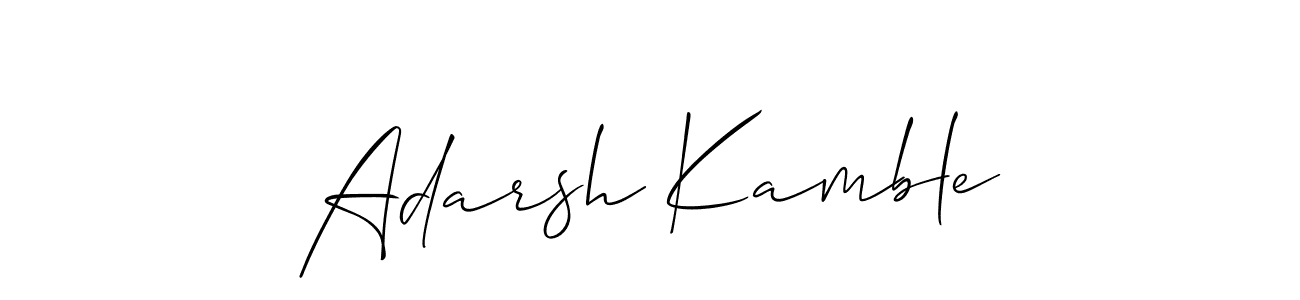 It looks lik you need a new signature style for name Adarsh Kamble. Design unique handwritten (Allison_Script) signature with our free signature maker in just a few clicks. Adarsh Kamble signature style 2 images and pictures png