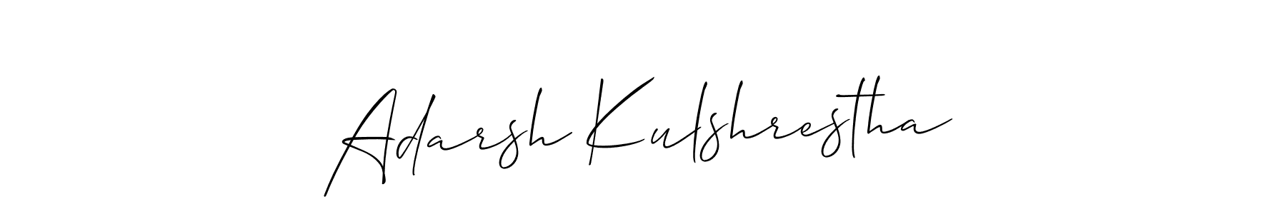 Check out images of Autograph of Adarsh Kulshrestha name. Actor Adarsh Kulshrestha Signature Style. Allison_Script is a professional sign style online. Adarsh Kulshrestha signature style 2 images and pictures png