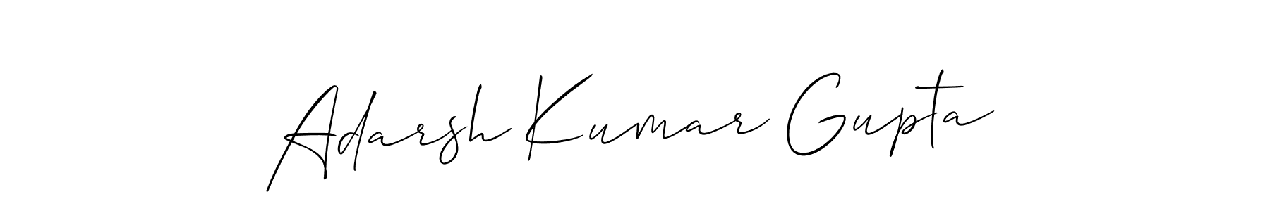 Also You can easily find your signature by using the search form. We will create Adarsh Kumar Gupta name handwritten signature images for you free of cost using Allison_Script sign style. Adarsh Kumar Gupta signature style 2 images and pictures png