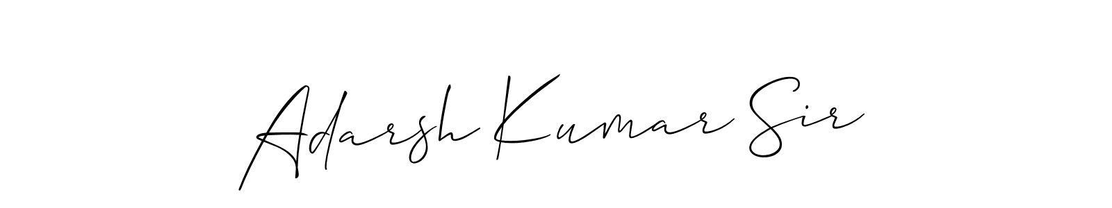 You should practise on your own different ways (Allison_Script) to write your name (Adarsh Kumar Sir) in signature. don't let someone else do it for you. Adarsh Kumar Sir signature style 2 images and pictures png
