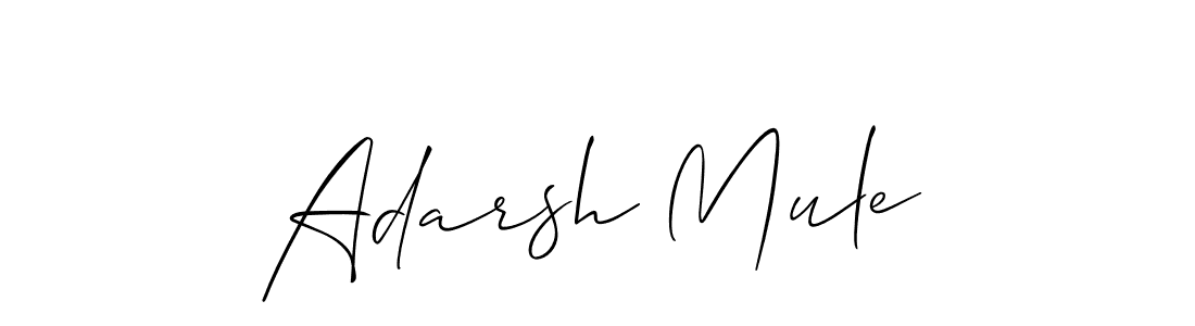 The best way (Allison_Script) to make a short signature is to pick only two or three words in your name. The name Adarsh Mule include a total of six letters. For converting this name. Adarsh Mule signature style 2 images and pictures png