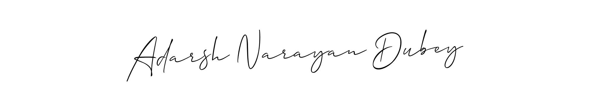 Adarsh Narayan Dubey stylish signature style. Best Handwritten Sign (Allison_Script) for my name. Handwritten Signature Collection Ideas for my name Adarsh Narayan Dubey. Adarsh Narayan Dubey signature style 2 images and pictures png