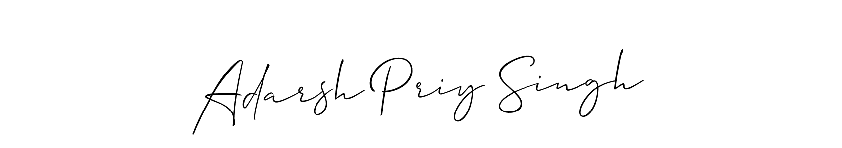Once you've used our free online signature maker to create your best signature Allison_Script style, it's time to enjoy all of the benefits that Adarsh Priy Singh name signing documents. Adarsh Priy Singh signature style 2 images and pictures png